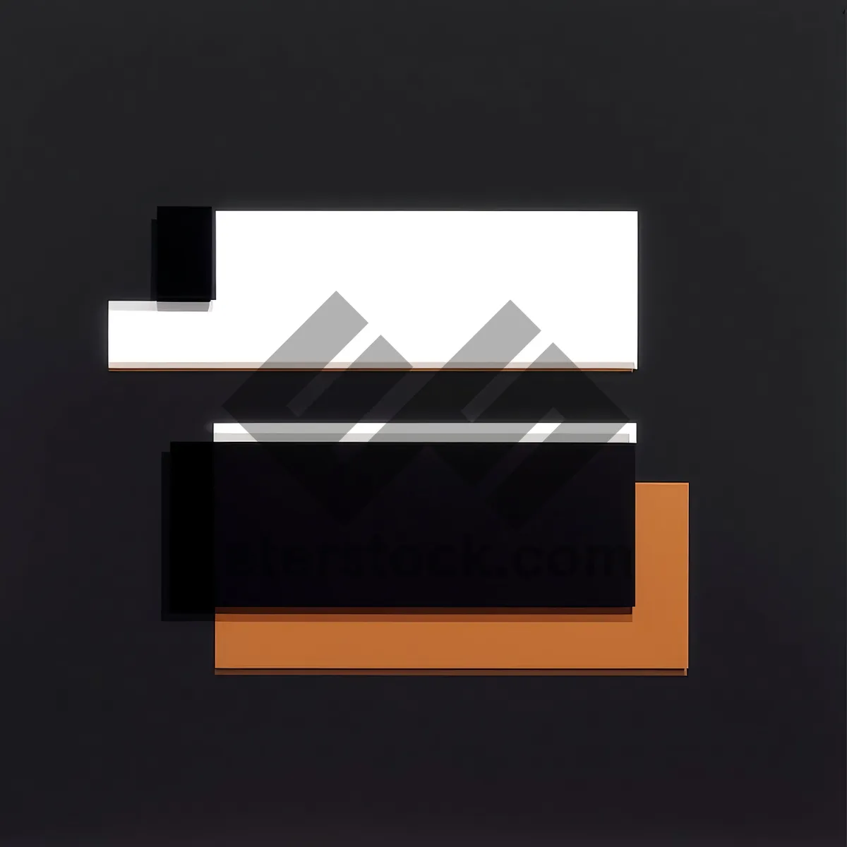 Picture of Blank 3D Diskette Icon for Business Design.