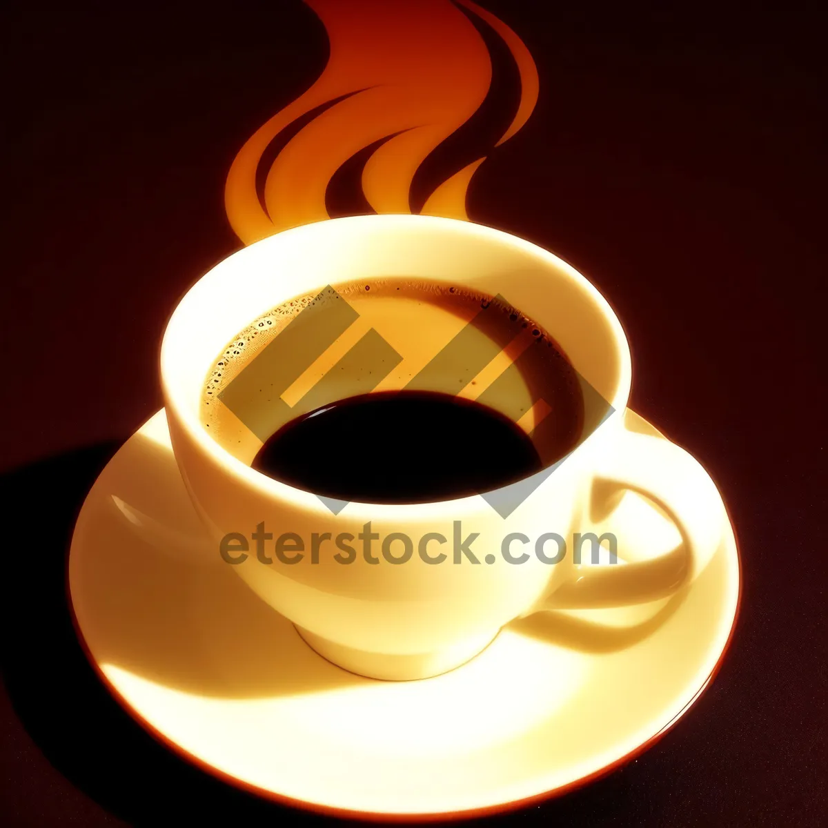 Picture of Morning Brew: Hot Coffee in Ceramic Mug