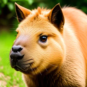 Fluffy Brown Feline Beauty