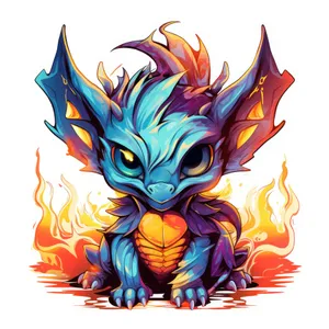 Magical animal sorcerer in cartoon art design.