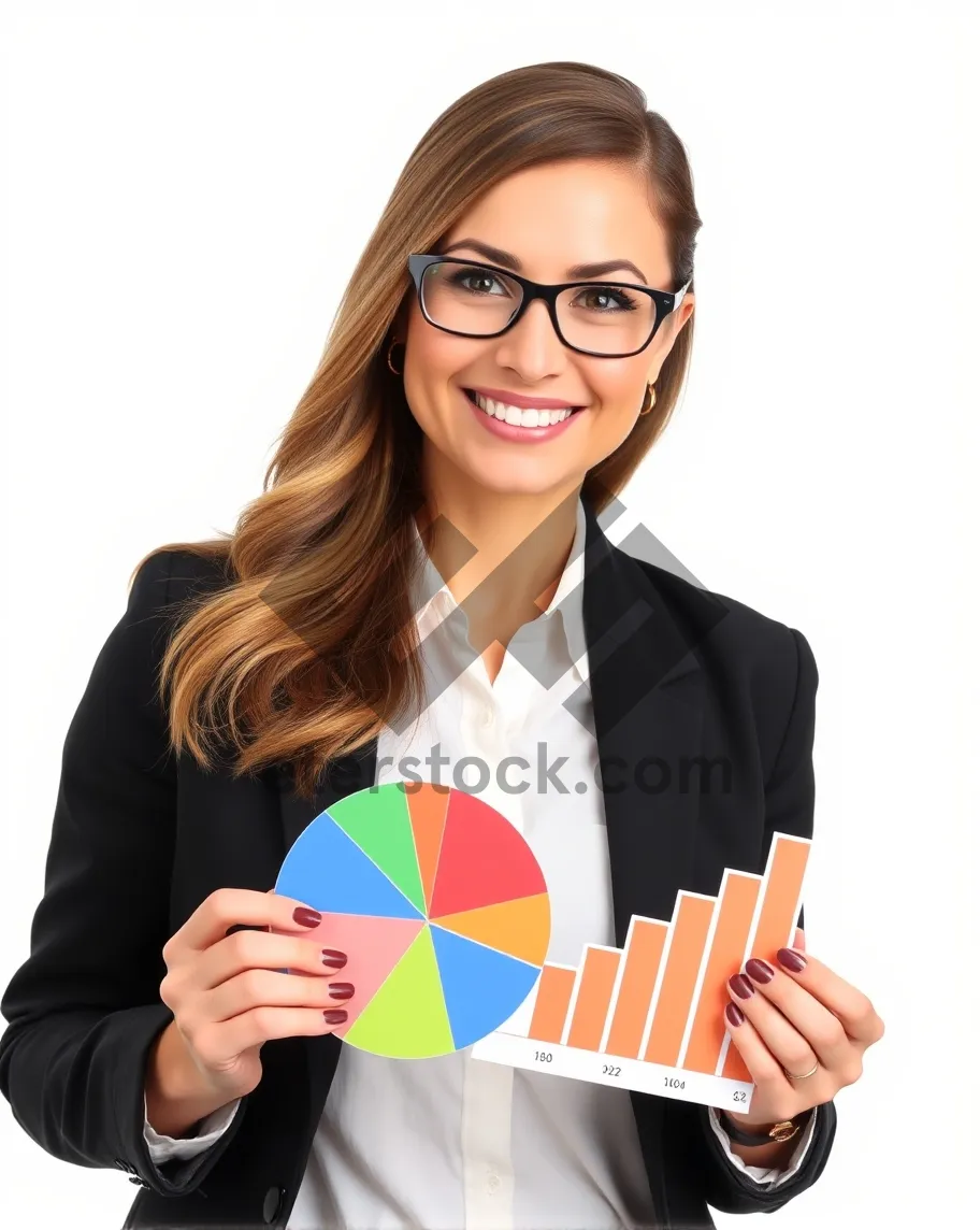 Picture of Attractive businesswoman smiling in office portrait.