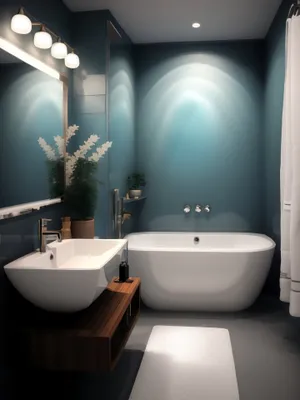 Modern luxury bathroom with clean design and relaxing ambiance