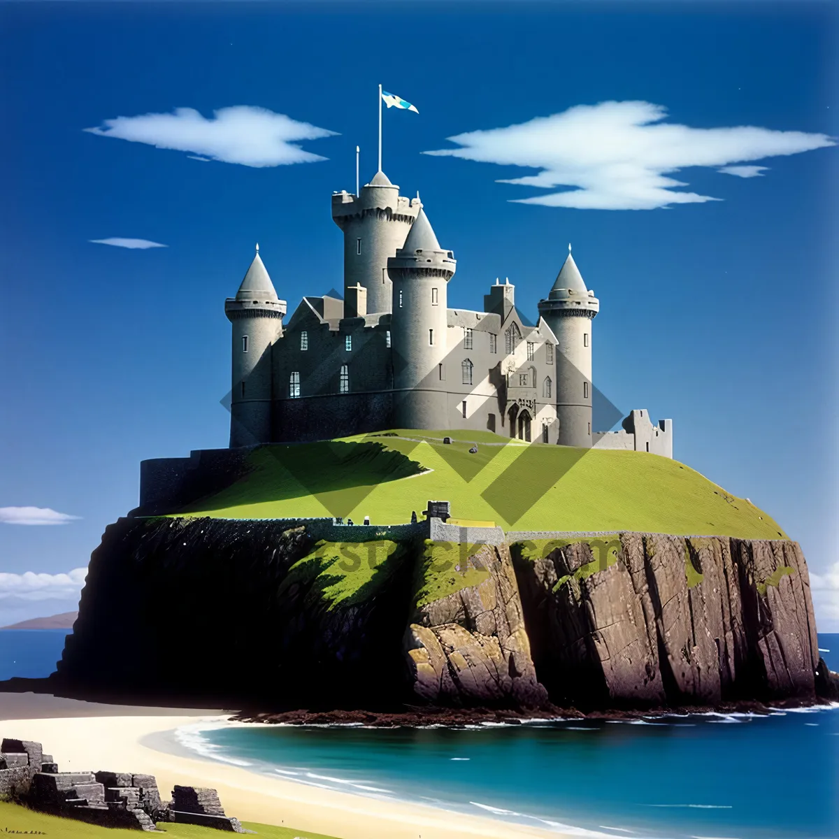 Picture of Stunning Medieval Castle by the Sea