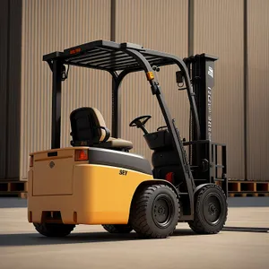 Heavy-duty Forklift in Construction Site