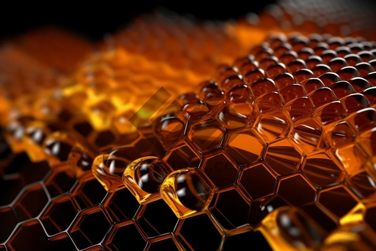 Picture of Honeycomb Design Structure Texture Pattern Framework Art