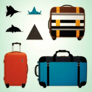 3D Web Icon Set: Design Symbol Button Sign Briefcase