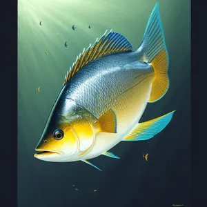 Colorful Tropical Fish in Underwater Aquarium