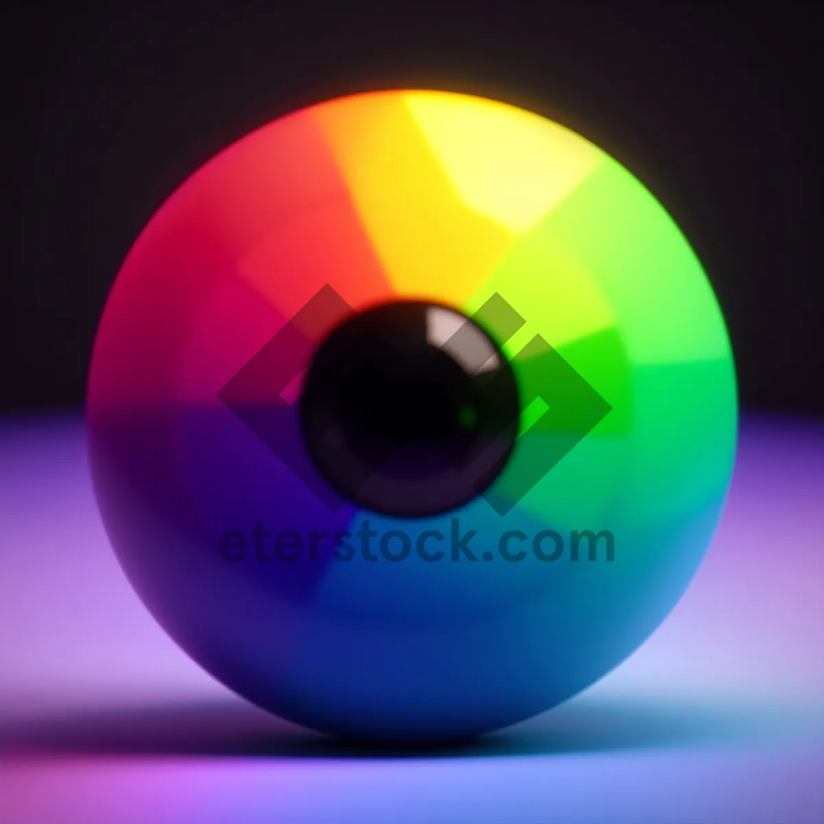 Picture of Glowing Glass Button Set with Reflective Circle Design