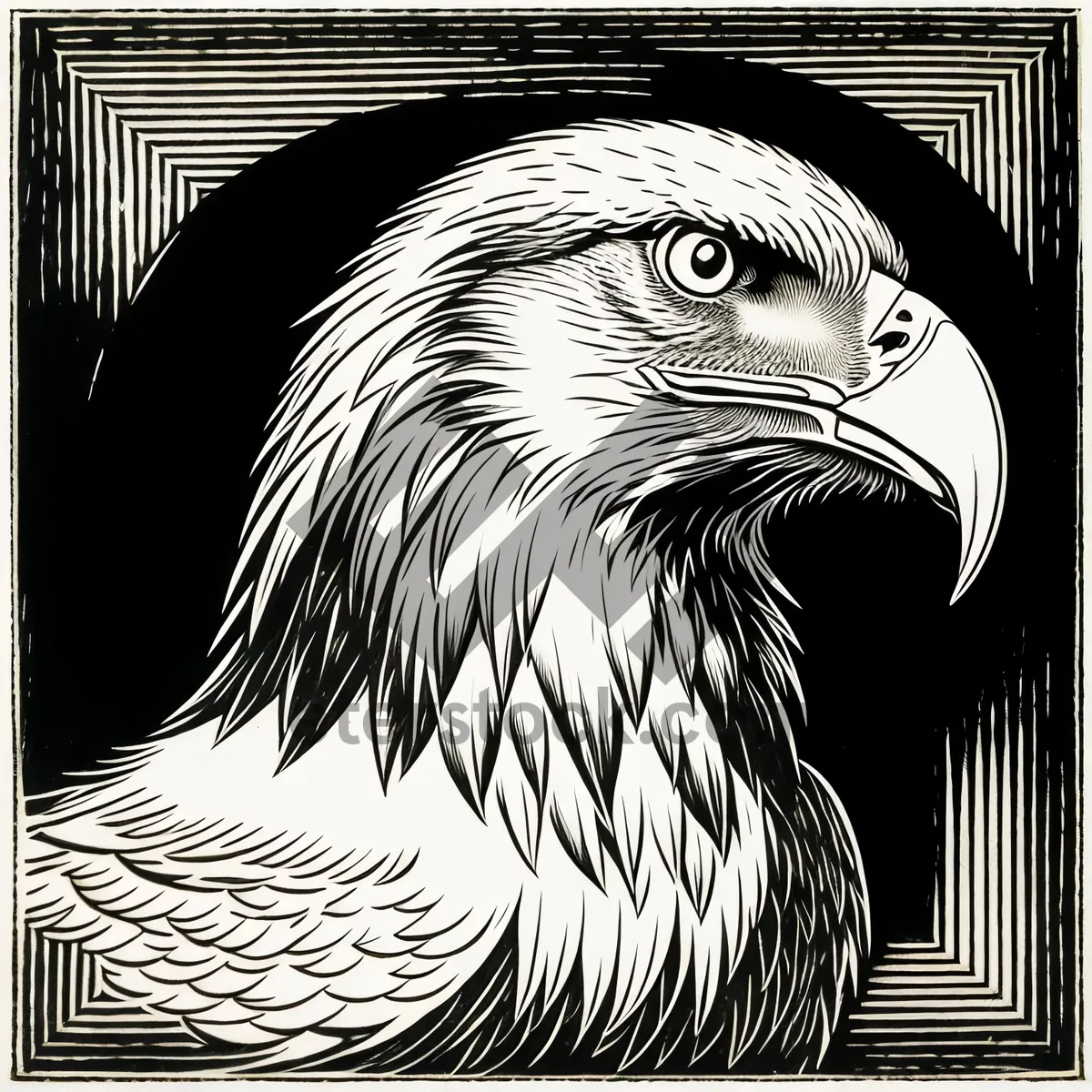 Picture of Bold Eagle's Piercing Gaze