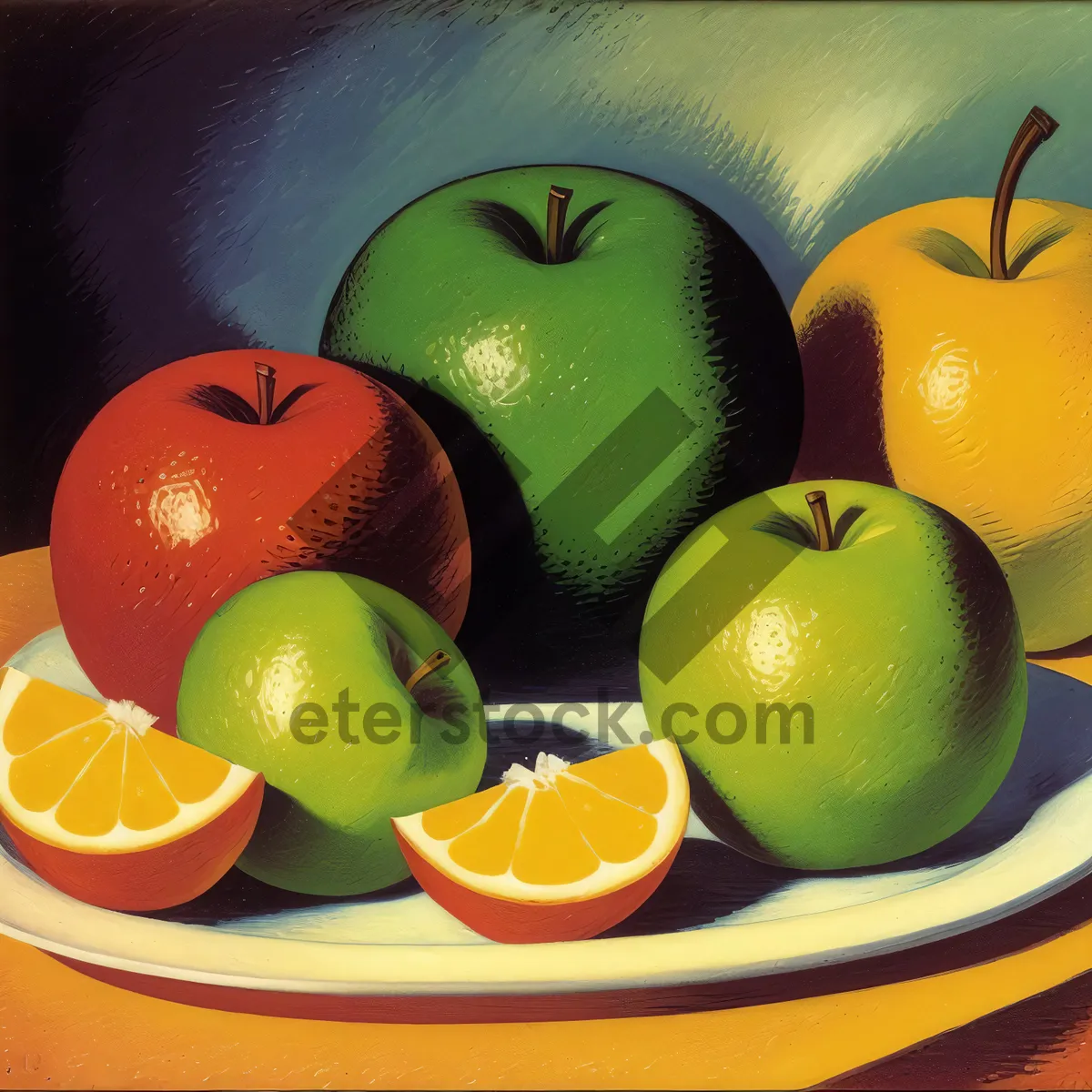 Picture of Refreshing Citrus Fruit Medley: Apple, Lemon, Orange & More!