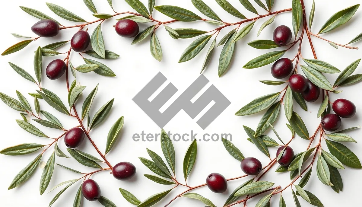 Picture of Winter berry decoration with cherry and holly.