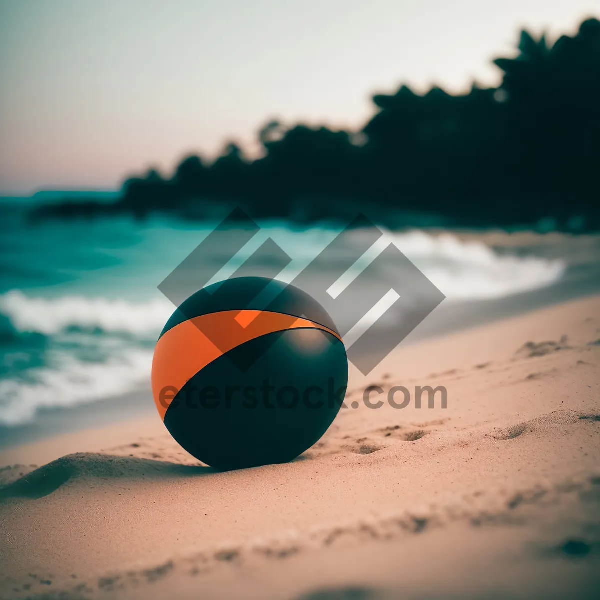 Picture of Tranquil Tropical Beach Paradise Under Sunny Skies