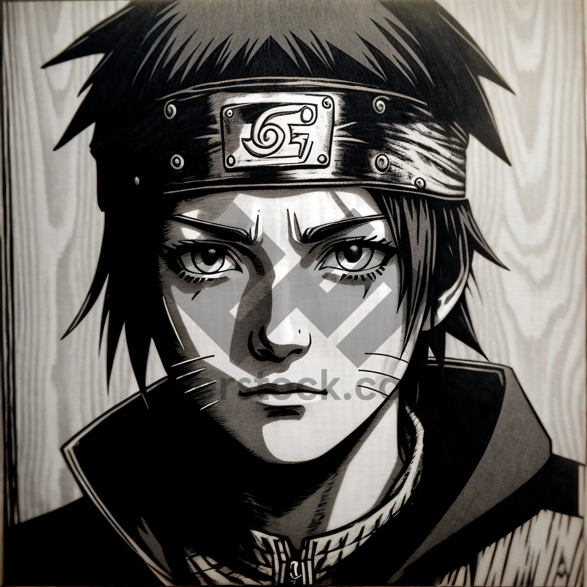 Picture of Mesmerizing Eyes Behind Fashionable Mask