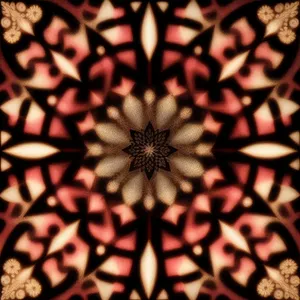 Floral Arabesque Silk Wallpaper with Retro Ornamental Design