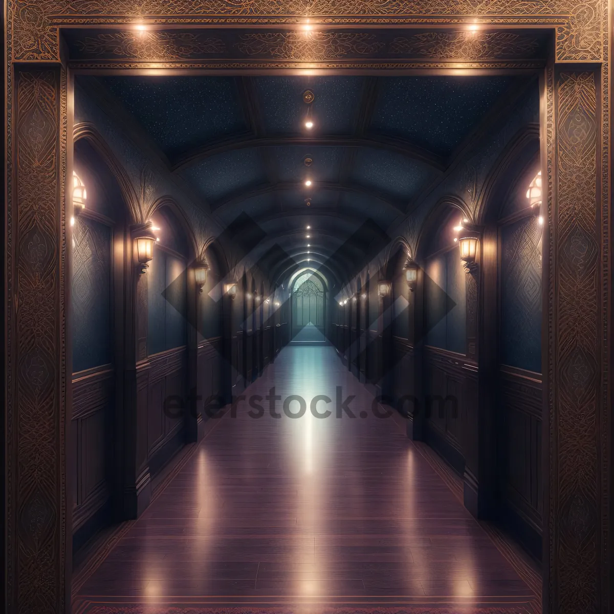 Picture of Old Penitentiary Basement Corridor - Historical Prison Architecture