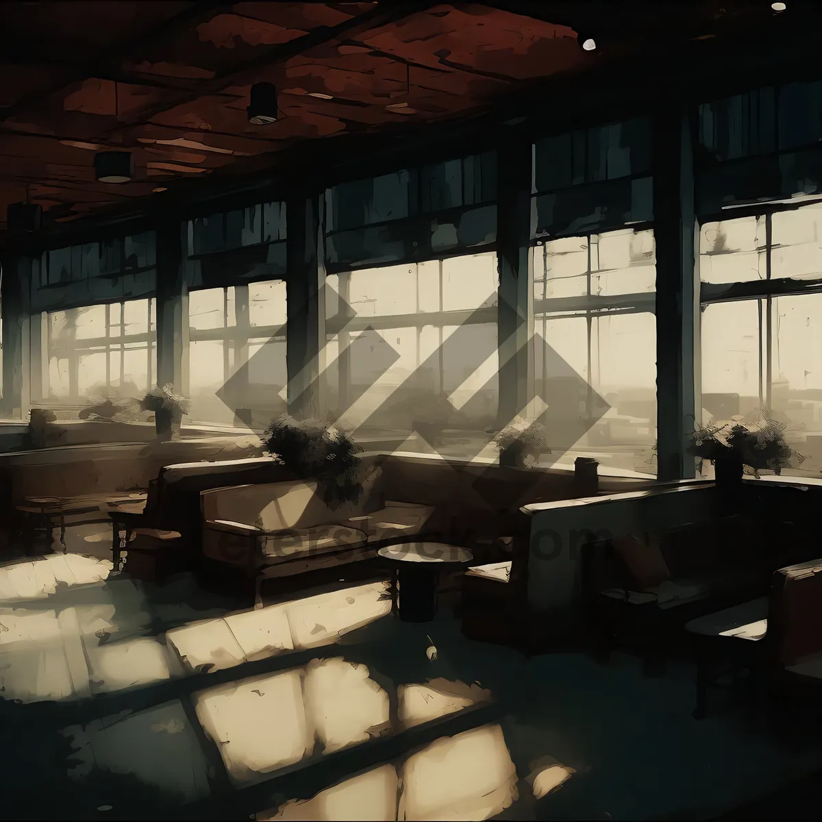 Picture of Modern Classroom Interior with Stylish Furniture