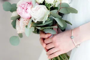 Romantic Pink Rose Bouquet for Wedding Celebration