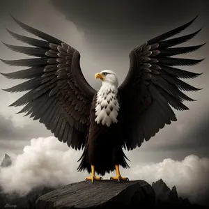 Majestic Bald Eagle in Full Flight