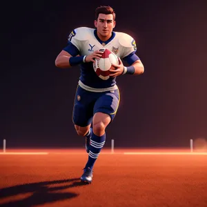 Active Runner in Competitive Sports Game