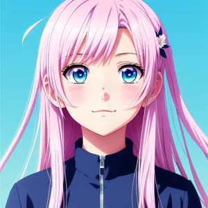 Pretty Adult Model in Fashionable Costume Smiling