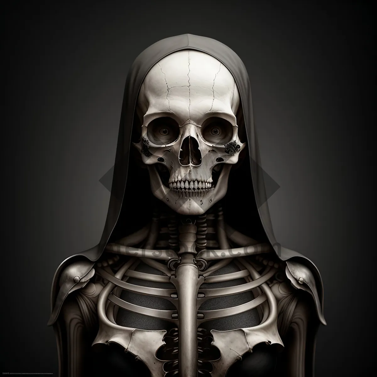 Picture of Spooky Skull Sculpture - Anatomy meets Art