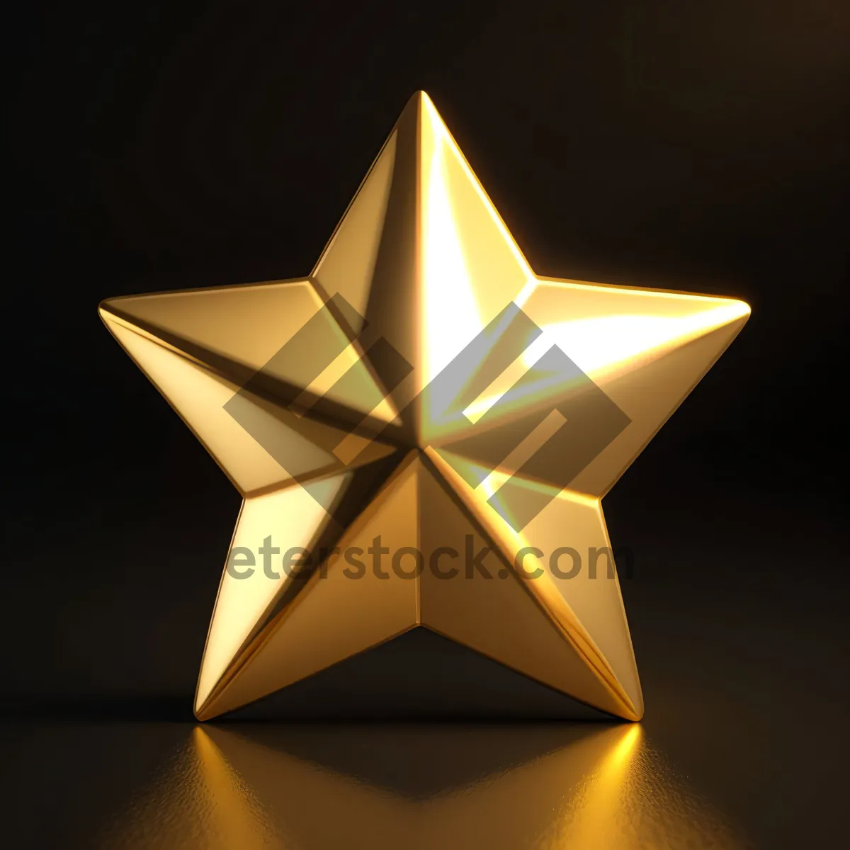 Picture of Pyramid Gem: Five-Spot Star Symbol Design