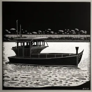 Coastal Serenity: Nautical Vessel at Marina