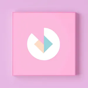 Modern Square Button Icon with Shiny Shadow