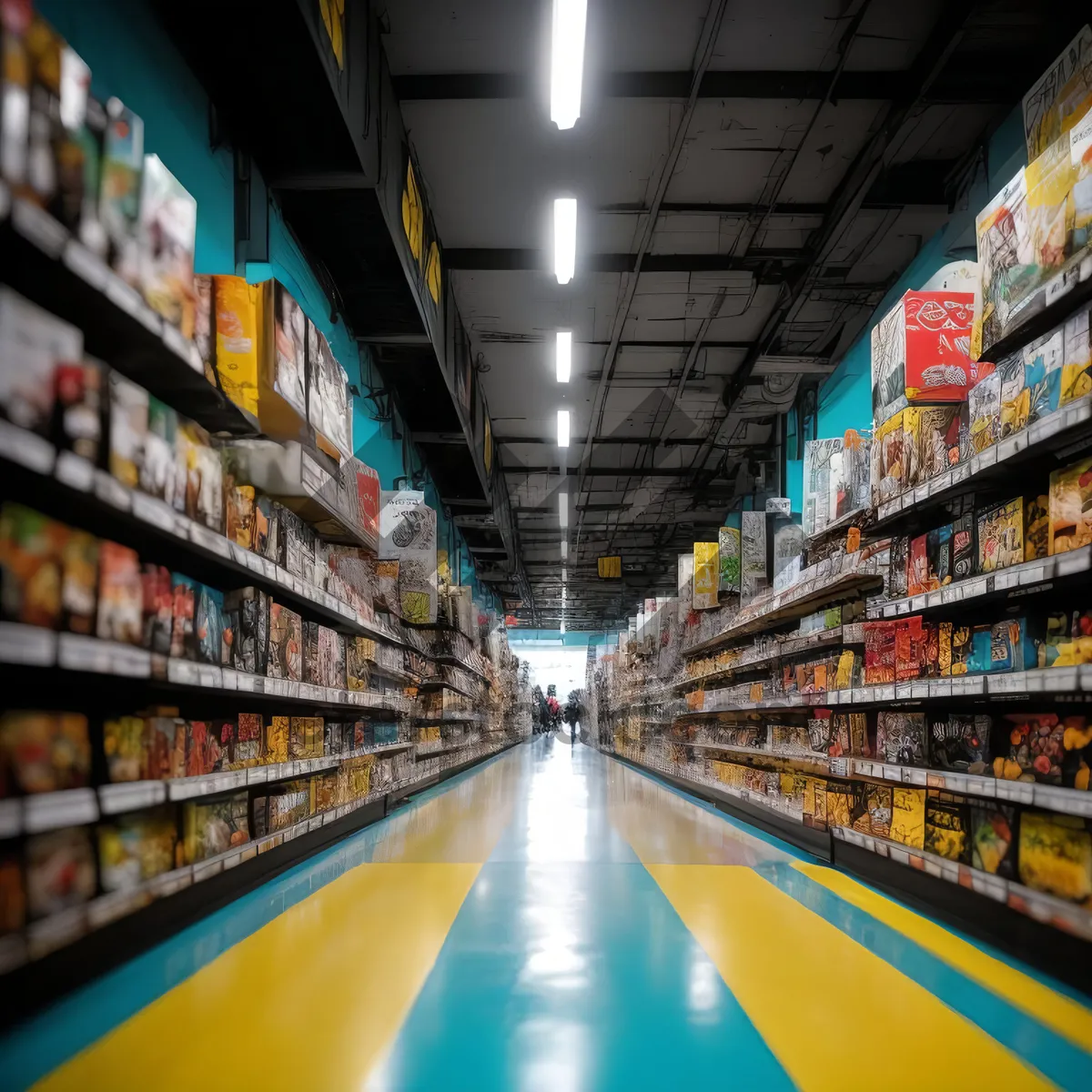 Picture of Supermarket Grocery Store Shop Marketplace Warehouse