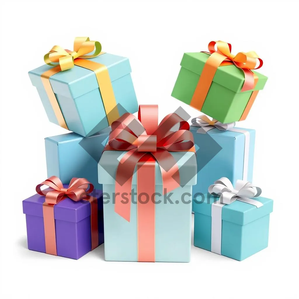 Picture of 3D Icon Set for Gift Packaging Design