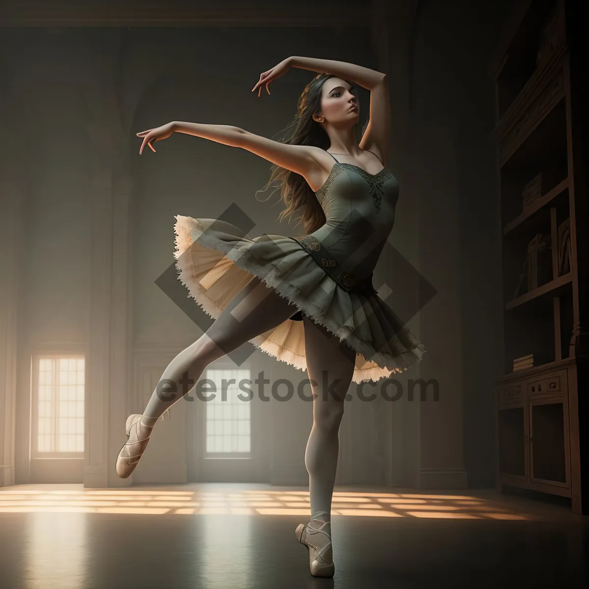 Picture of Dynamic Dance: Vibrant Elegance in Motion