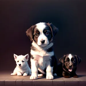 Adorable Brown Puppy Sitting - Cute Canine Companion