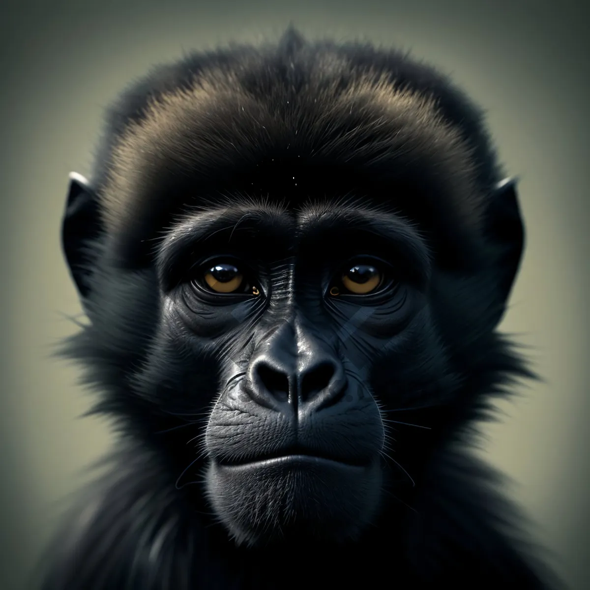 Picture of Adorable Baby Gorilla - Natural Primate Portrait