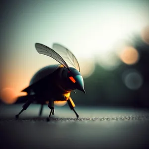 Ladybug on Leaf: Vivid Botanical Insect