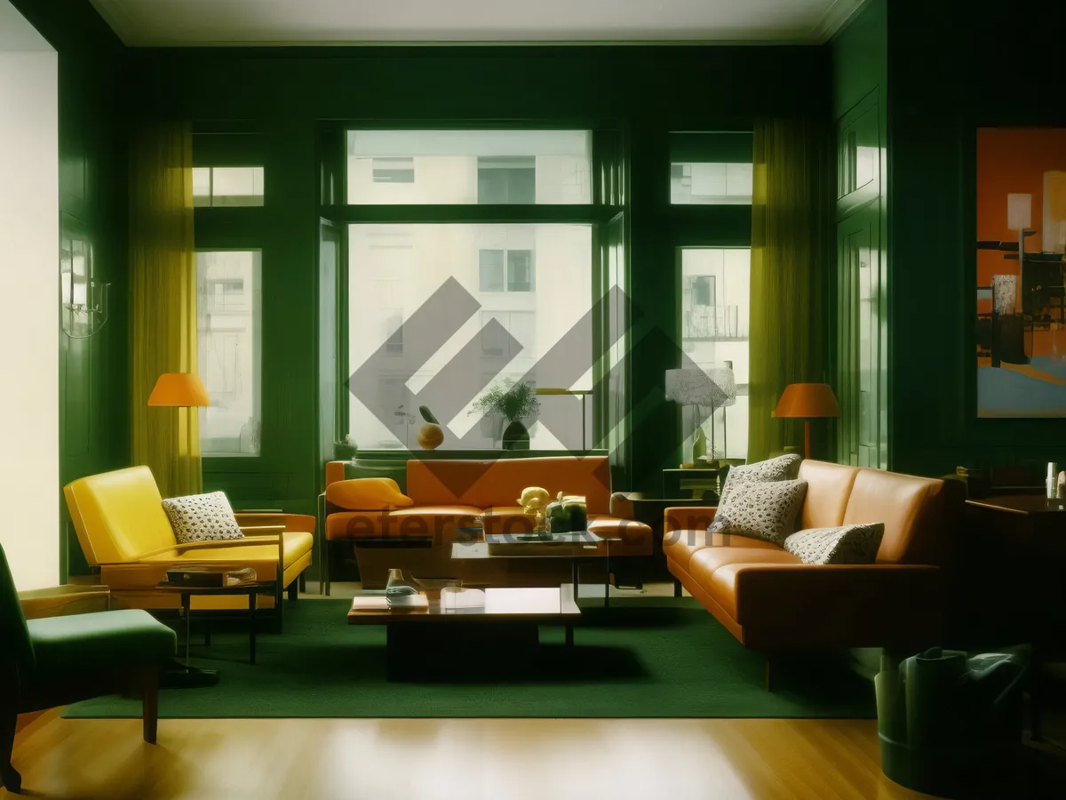 Picture of Modern luxury living room interior with stylish furniture.