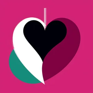 Romantic Valentine's Love Icon Heart Design