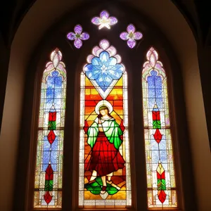 Medieval Cathedral Window: A Holy Architectural Landmark
