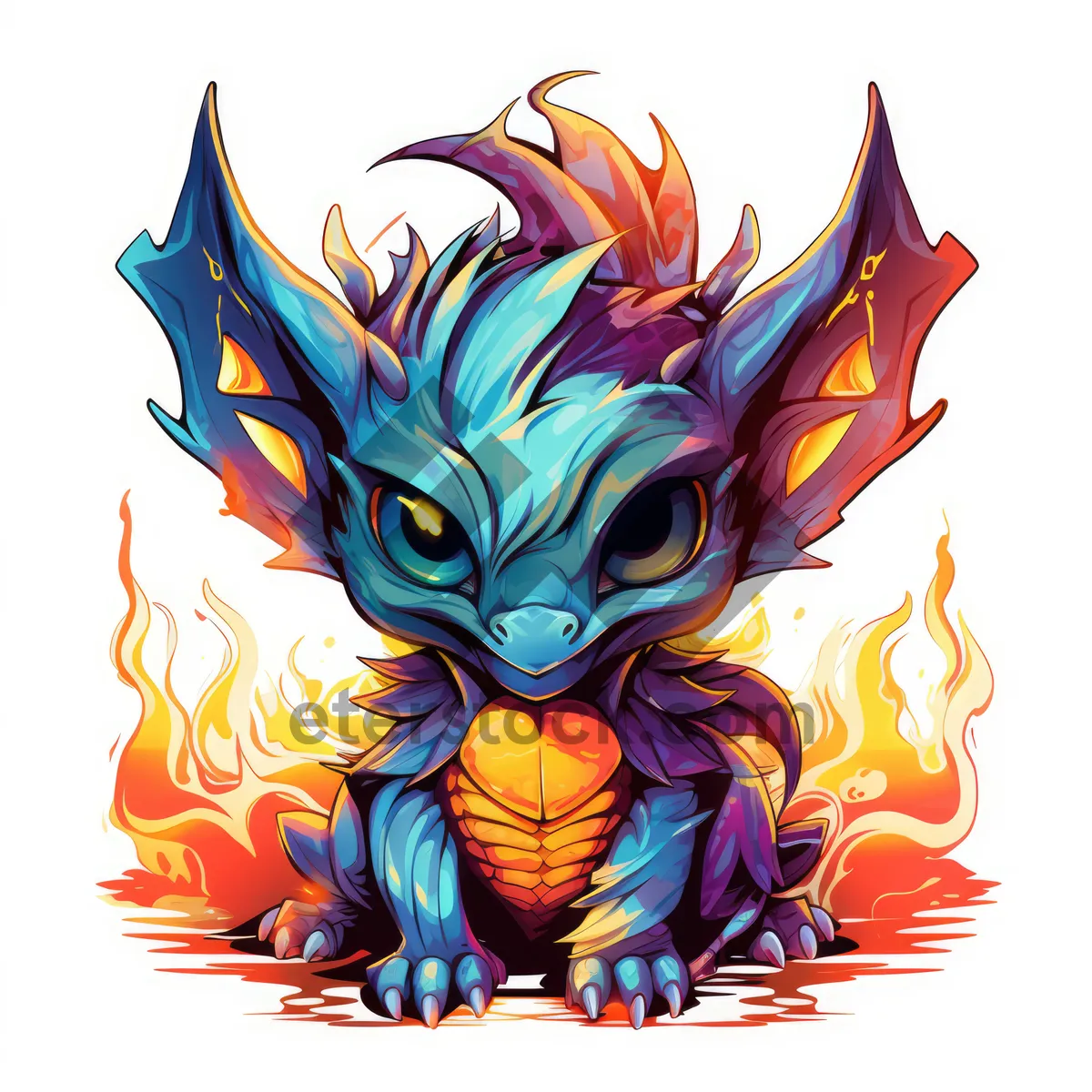 Picture of Magical animal sorcerer in cartoon art design.