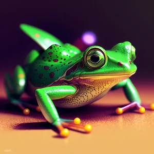 Bulging Eye Tree Frog - Wildlife Abstraction