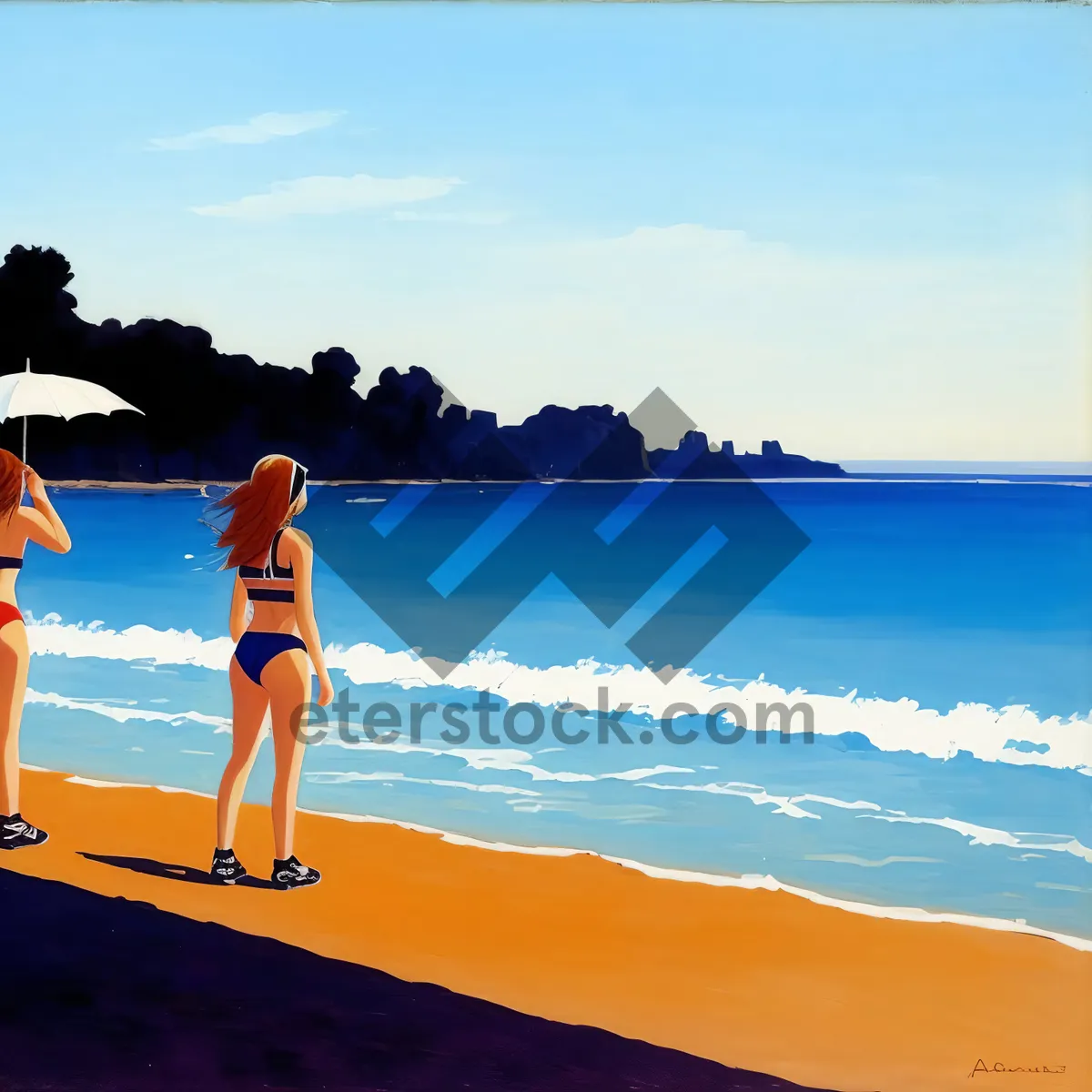 Picture of Happy Beach Vacation in Exotic Paradise
