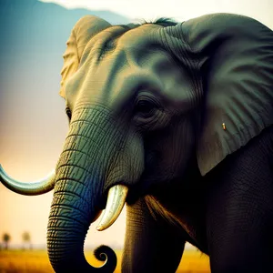 South African National Park: Majestic Elephant in the Wild