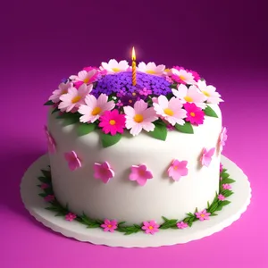 Delicious Polka Dot Confetti Cake Decoration