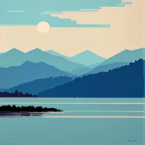 Serene Waterscape with Majestic Mountain Reflection