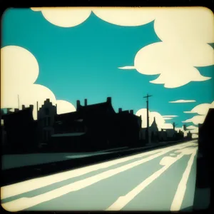 Silhouette of a team cheering under moonlight at stadium.