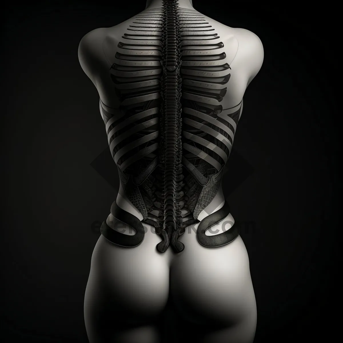 Picture of Anatomy of Sensuality: Nude Skeleton X-ray