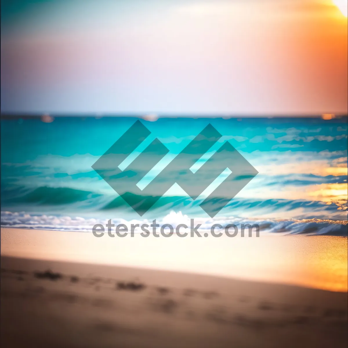 Picture of Sun-kissed Serenity: Tropical Beach Paradise at Sunrise