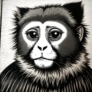 Artistic Black Face Portrait