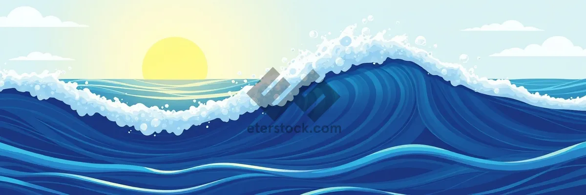 Picture of Abstract digital art with flowing wave design.