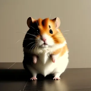 Furry Furball Fluffiness: Adorable Hamster Kitty with Whiskers