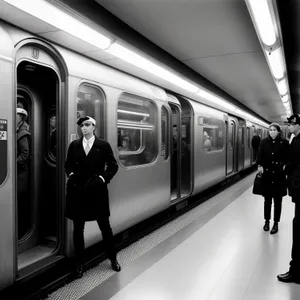Urban Metro Speed: Modern Bullet Train Interior